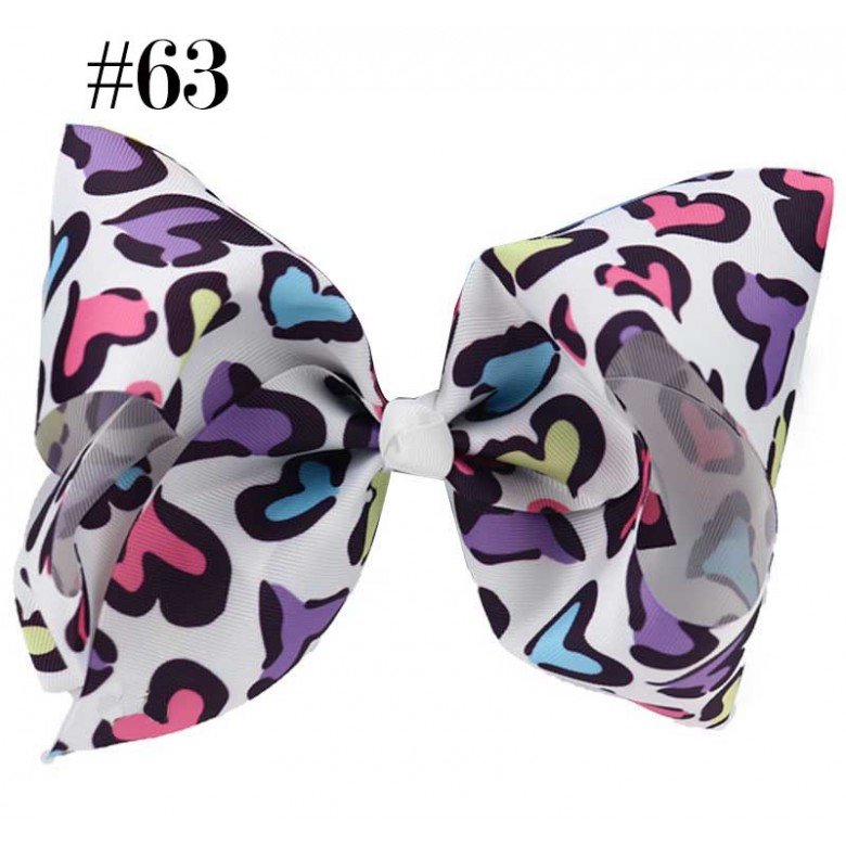 8inch leopard handmade boutique hair bow 8inch leopard handmade boutique hair bow