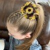 Spring Summer  Rose Floral Hair Clips Kids Hair Accessories