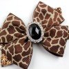 Zebra Print Glitter Hair Bows for Girls, Shiny Glittery Large Bow Clips Zebra Print Glitter Hair Bows for Girls, Shiny Glittery Large Bow Clips
