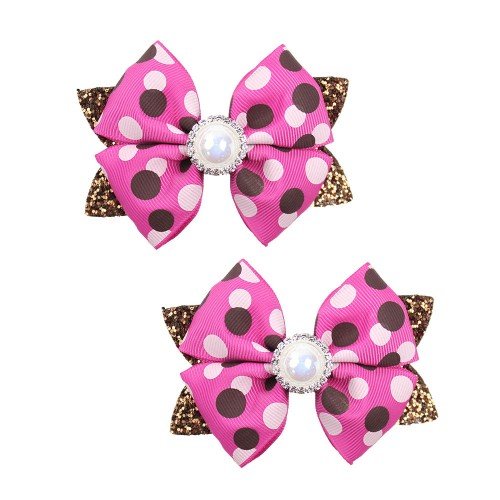 Sweet Polka Dot Ribbon Bows ,Polka Dot Bow Set