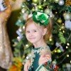 New Christmas Feather Candy Color Hair Bow Clips, Sweet Lace Boutique Headwear for Girls, Cute Kids Holiday Party Hair Accessories
