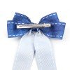 Women Vintage Soft Solid Denim Bow Barrette Big Size Jeans Hair Clips Hairpin Girls Blue Denim Headwear