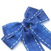 Women Vintage Soft Solid Denim Bow Barrette Big Size Jeans Hair Clips Hairpin Girls Blue Denim Headwear