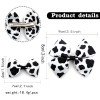 Girls Cow Hair Bow Set pink Cow Fruit Pattern Hair Clips for Toddler Kids Cute Hair Bow Accessories
