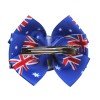 Flag Hair Bows Badge Australian Countries Flag Hair Bows with Flag Badge Button Mexico Flag Hair Bow