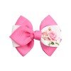 Spring Summer Rose Flower Long Sailor Hair Bow Clips Rose Inspired Floral Hair Bow for Toddler Kids Hair Accessories