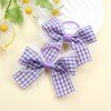 Sweet Spring/Summer Fashion Gingham Hair Bows  Lace Hair Bows