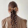 Gingham Hair Bow Clip for Girls Leopard Grosgrain Ribbon Hair Bows School Gingham Hairpins Kids Hair Bow Accessories