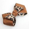 Gingham Hair Bow Clip for Girls Leopard Grosgrain Ribbon Hair Bows School Gingham Hairpins Kids Hair Bow Accessories
