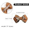 Gingham Hair Bow Clip for Girls Leopard Grosgrain Ribbon Hair Bows School Gingham Hairpins Kids Hair Bow Accessories