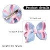 Ruffled Ribbon Lace Hair Bow Clips for Girls Toddler Christmas Halloween Bowknot Barrette Kids Hair Bow Accessories