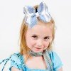 Ruffled Ribbon Lace Hair Bow Clips for Girls Toddler Christmas Halloween Bowknot Barrette Kids Hair Bow Accessories