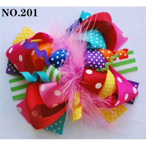 5-6''boutique funky fun hair bows popular hair bows clips character clips cartoon hair clips 201-250
