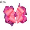 5 Inch Colorful Glitter Big Sequin Layered Ribbon Hair Bows Clip for Baby Girl Accessories101-150