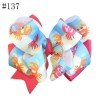 5 Inch Colorful Glitter Big Sequin Layered Ribbon Hair Bows Clip for Baby Girl Accessories101-150