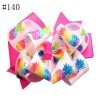 5 Inch Colorful Glitter Big Sequin Layered Ribbon Hair Bows Clip for Baby Girl Accessories101-150