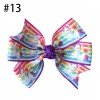 3.25”Rainbow Unicorn Hair Bow Head Clips 1-50