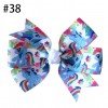 3.25”Rainbow Unicorn Hair Bow Head Clips 1-50