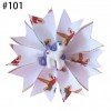 3.5" Fairy Hair Bow Clip cartoon Unicorn Flower Surprise Baby girls gift printed ribbon hair clip