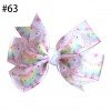 3.25”Rainbow Unicorn Hair Bow Head Clips 51-88