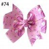 3.25”Rainbow Unicorn Hair Bow Head Clips 51-88