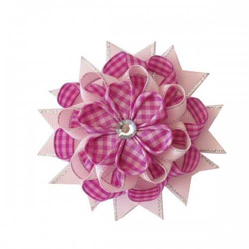 4.5''kanzashi flower hair clip Girl hair accessories baby unicorn hair bows Bow clips for girls153-188 4.5''kanzashi flower hair clip Girl hair accessories baby unicorn hair bows Bow clips for girls153-188