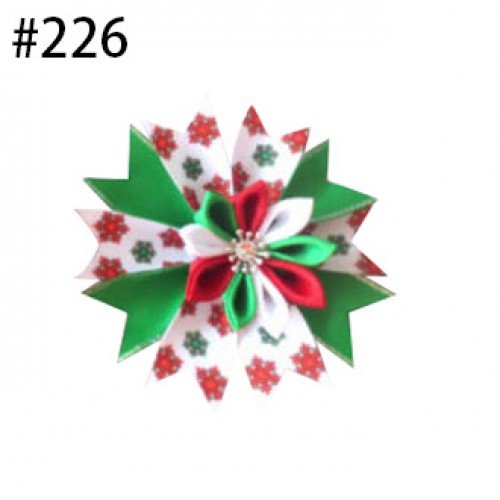 3.5" Fairy ribbon Hair Bow Clip Flower Surprise Halloween Thanksgiving Christmas hair accessories for girls gift225-252