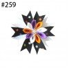 3.5" kanzashi flower Hair Clip beautiful Halloween and Christmas ribbon hair clip for baby gift 253-278 3.5" kanzashi flower Hair Clip beautiful Halloween and Christmas ribbon hair clip for baby gift 253-278