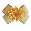 BLESSING Girl 4.5" Golden Angel Hair Bow Elastic kanzashi Flower Hair clips Hairbow72-92 BLESSING Girl 4.5" Golden Angel Hair Bow Elastic kanzashi Flower Hair clips Hairbow72-92