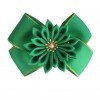 BLESSING Girl 4.5" Golden Angel Hair Bow Elastic kanzashi Flower Hair clips Hairbow72-92 BLESSING Girl 4.5" Golden Angel Hair Bow Elastic kanzashi Flower Hair clips Hairbow72-92