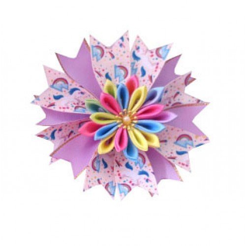 Girl Popular 4.5" Fairy ribbon Hair Bow Clip Flower Unicorn Phnom Penh Ribbon hair clip 48-71 Girl Popular 4.5" Fairy ribbon Hair Bow Clip Flower Unicorn Phnom Penh Ribbon hair clip 48-71