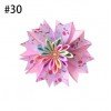 4.5''kanzashi flower hair clip Girl hair accessories baby unicorn hair bows Bow clips for girls