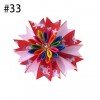 4.5''kanzashi flower hair clip Girl hair accessories baby unicorn hair bows Bow clips for girls
