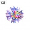 4.5''kanzashi flower hair clip Girl hair accessories baby unicorn hair bows Bow clips for girls