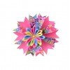 4.5''kanzashi flower hair clip Girl hair accessories baby unicorn hair bows Bow clips for girls