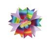 Girls 3.5" Rainbow Fairy Hair Bow Clip Valentine Easter glitter Crown Love and Star ribbon hair clip Clip Valentine Easter glitter Crown Love and Star ribbon hair clip