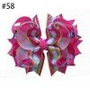 Happy Girl Hair Accessories Rainbow 4.5" Blossom Bow Clip ribbon bowknot hair clip47-58