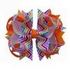 Happy Girl Hair Accessories Rainbow 4.5" Blossom Bow Clip ribbon bowknot hair clip47-58