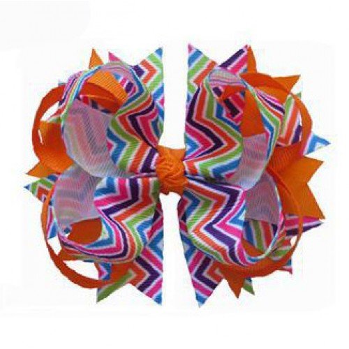 Happy Girl Hair Accessories Rainbow 4.5" Blossom Bow Clip ribbon bowknot hair clip47-58 Happy Girl Hair Accessories Rainbow 4.5" Blossom Bow Clip ribbon bowknot hair clip47-58