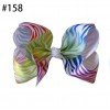 8" Grosgrain Ribbon Rainbow hair bows colorful printed baby girls hair clip 8" Grosgrain Ribbon Rainbow hair bows colorful printed baby girls hair clip