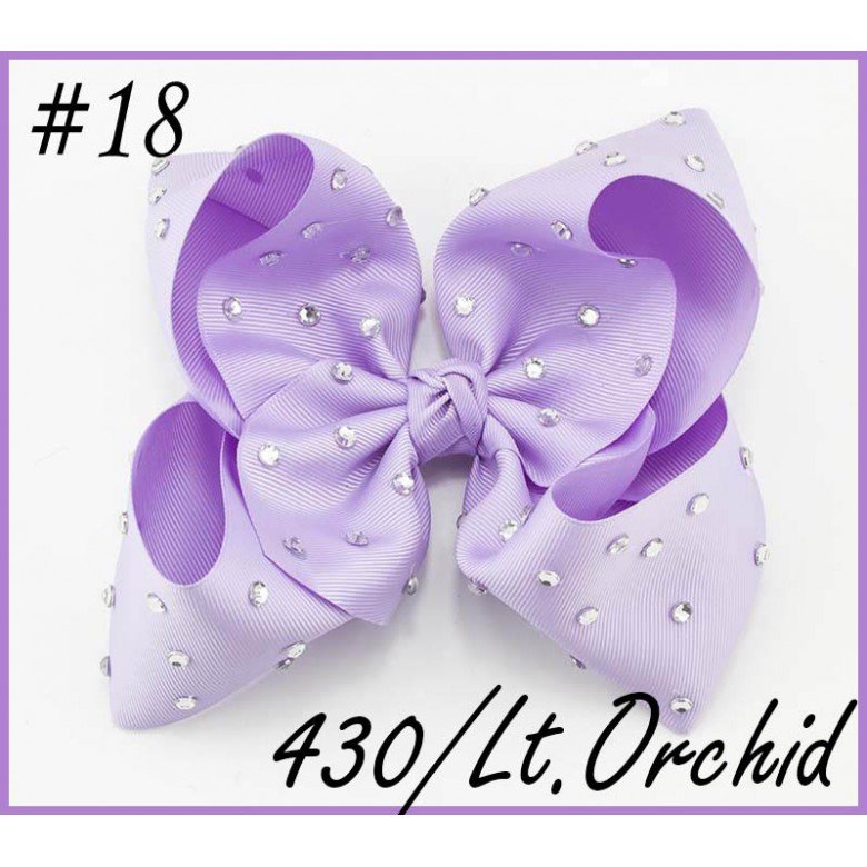 rhinestones  solid colored woven ribbon bow hair clips, baby clips, and head accessories.