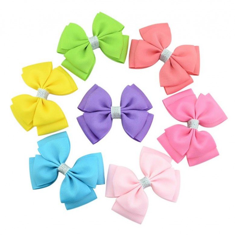 4''grosgrain hair bows boutique hair bows  kids hair bow accessories trendy hair accessories baby hair bows