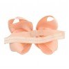 6'' boutique hair bows with elastic headbands ABC hair bows Boutique hair bows solid big hair bows girl hair acecssories