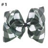 8'' Buffalo Plaid bows christmas halloween Hair Bows With Clips plaid Kids Girls Princess Handmade Boutique hair accessories