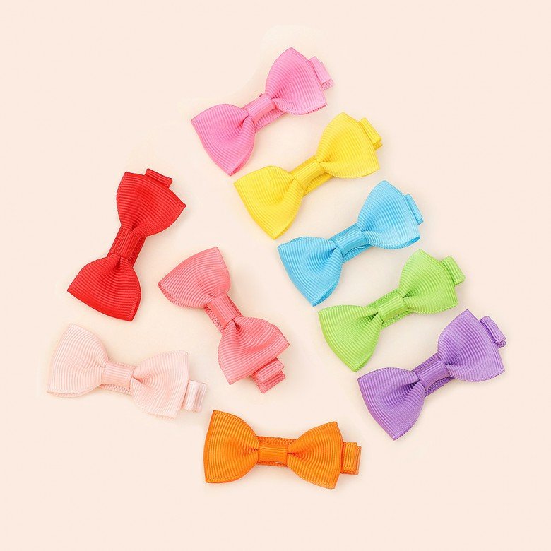 2 inch mini solid color bow hair clip girl and children  bow hair clip hair accessories