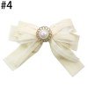 Velvet hair bows for Women pearl  velvet bow clip