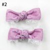 1 pair Velvet hair bows for girl toddle lace velvet bow clip