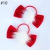 3‘’velvet ribbon hair ties for girl with mink ball for girl bows 3‘’velvet ribbon hair ties for girl with mink ball for girl bows