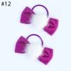 3‘’velvet ribbon hair ties for girl with mink ball for girl bows 3‘’velvet ribbon hair ties for girl with mink ball for girl bows