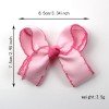 Moonstitch Edge Cute Grosgrain Ribbon Hair Bow Clips Girls Toddler Colorful Dressup Accessories Kids Hair Bows